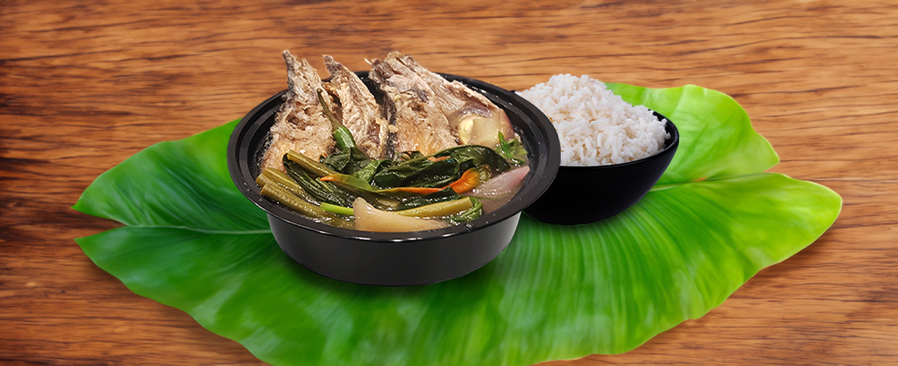 Rice with fish curry
