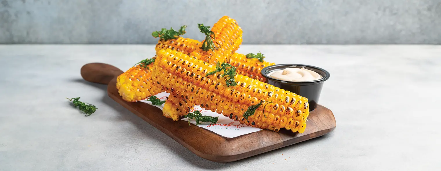 Corn with sauce