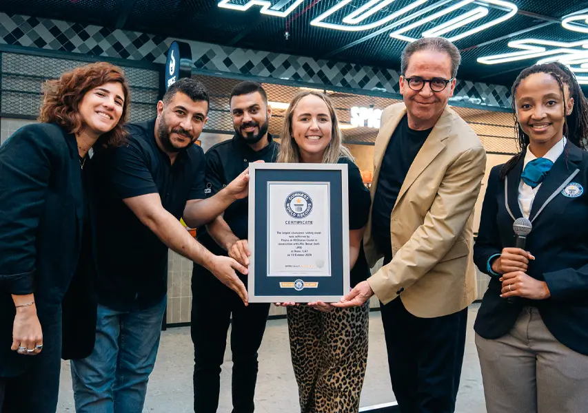 Holding Guinness world record
