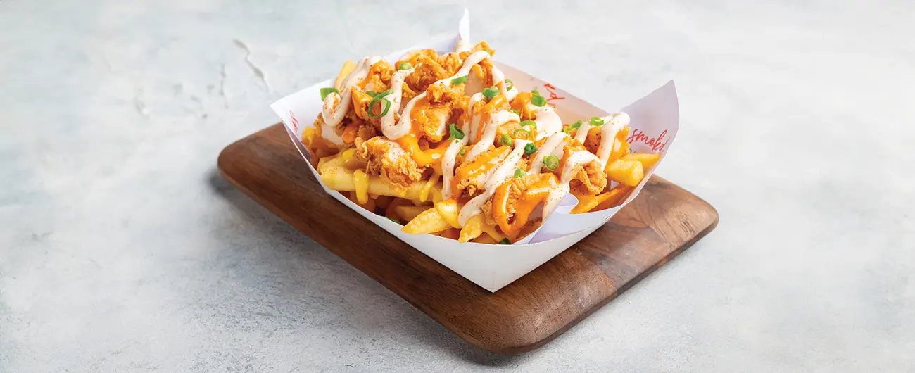 French fries with sauce