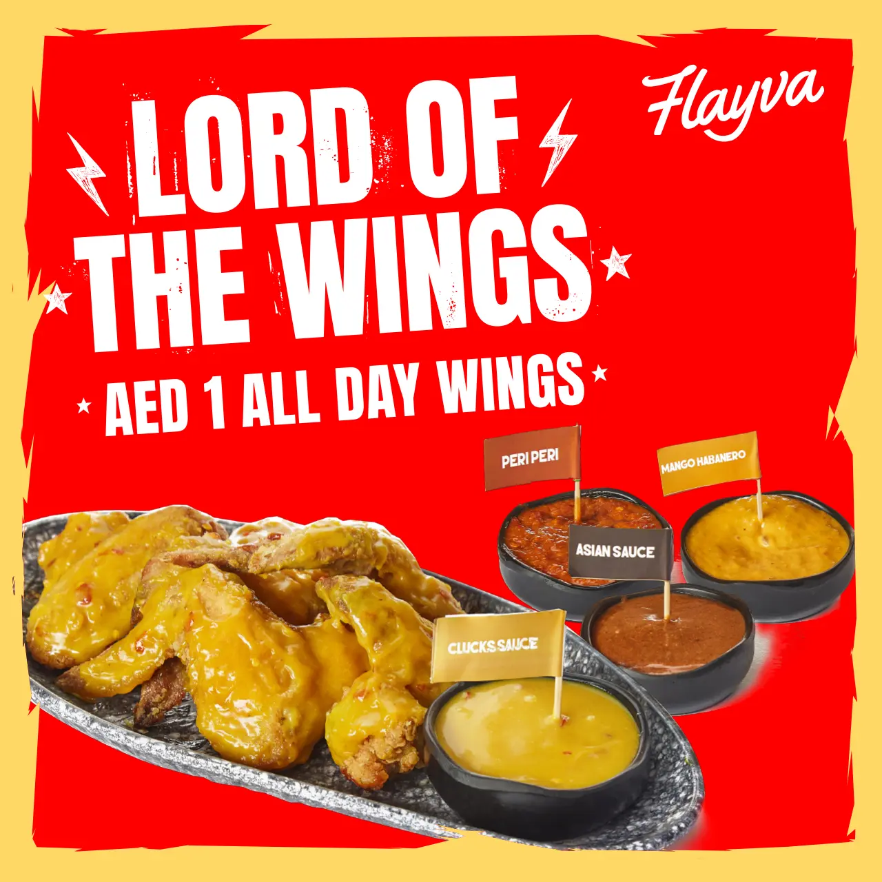 Wings with dips