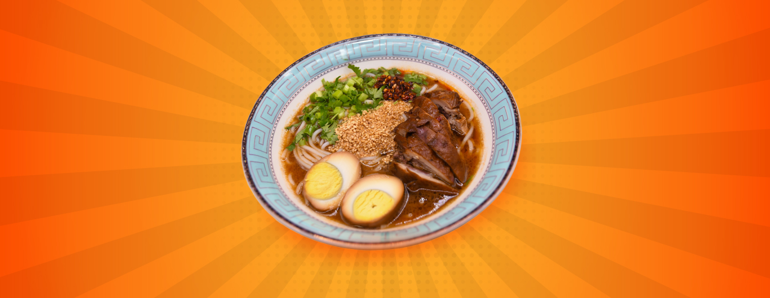 Burger with fries and beverage