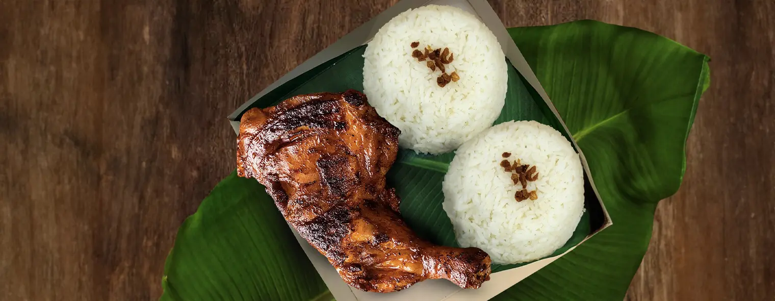 Grilled chicken with rice