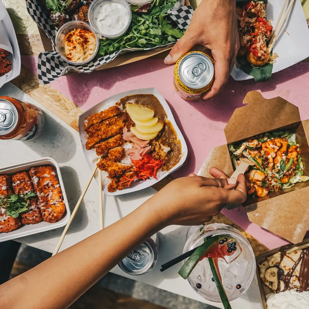 Grilled platter meal