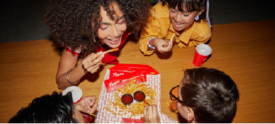 Woman having different appetizers